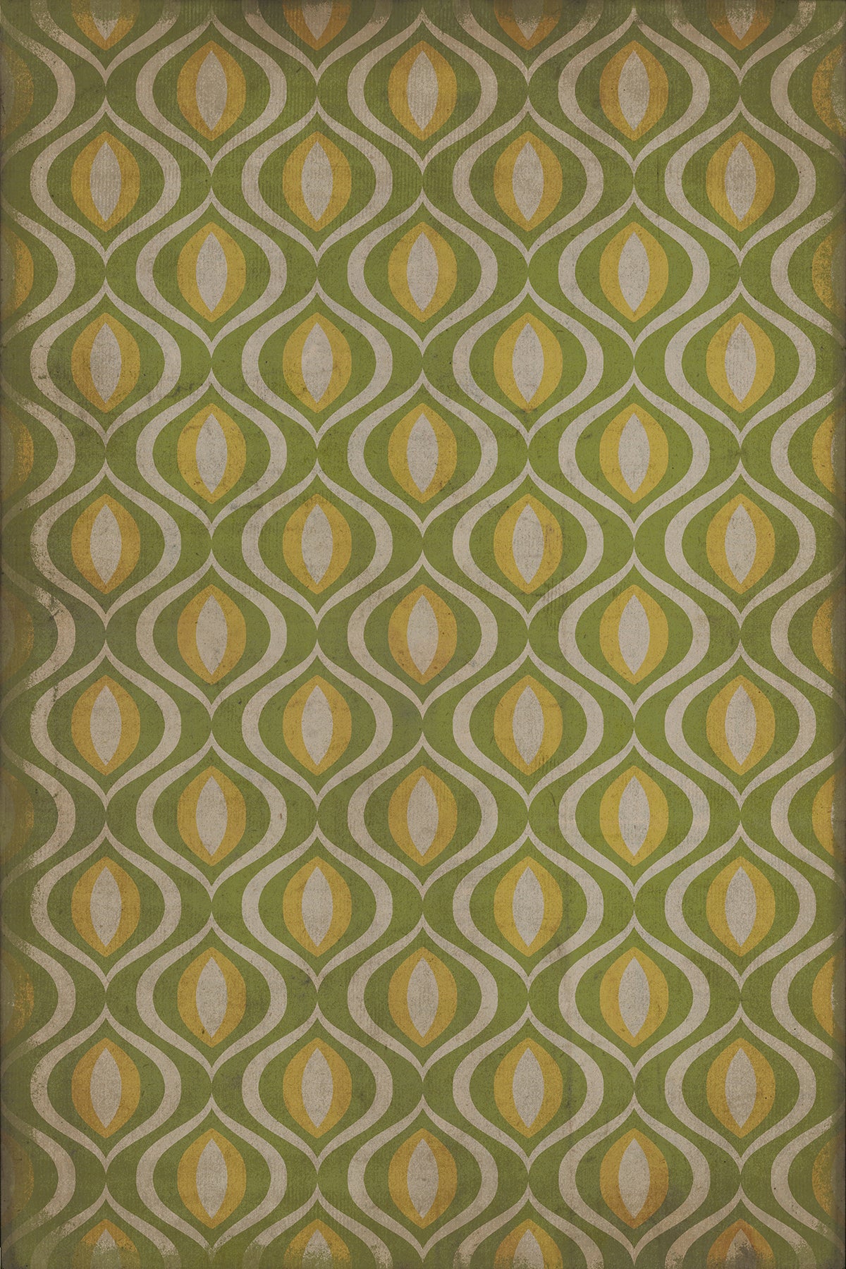 Vintage Vinyl Rug - Pattern 15 - Eye of Newt