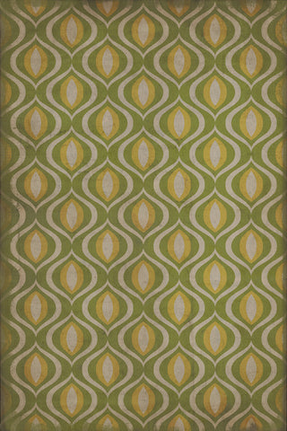 Vintage Vinyl Rug - Pattern 15 - Eye of Newt
