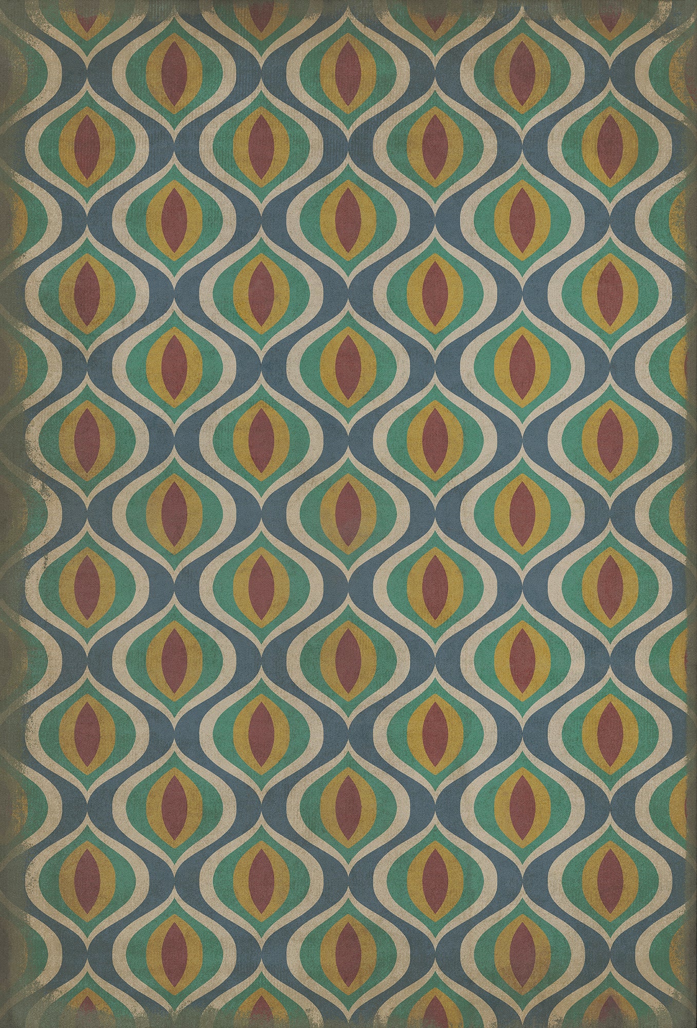 Vintage Vinyl Rug - Pattern 15 - Constantinople
