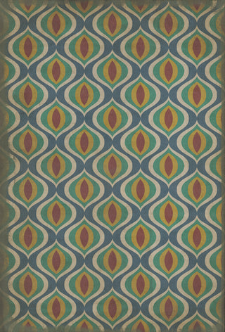 Vintage Vinyl Rug - Pattern 15 - Constantinople