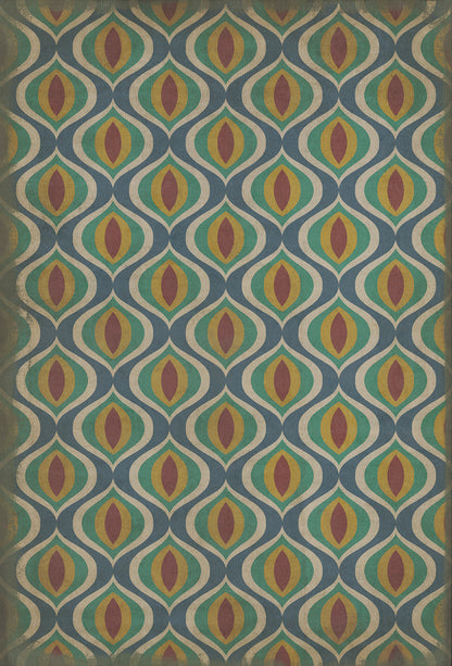 Vintage Vinyl Rug - Pattern 15 - Constantinople