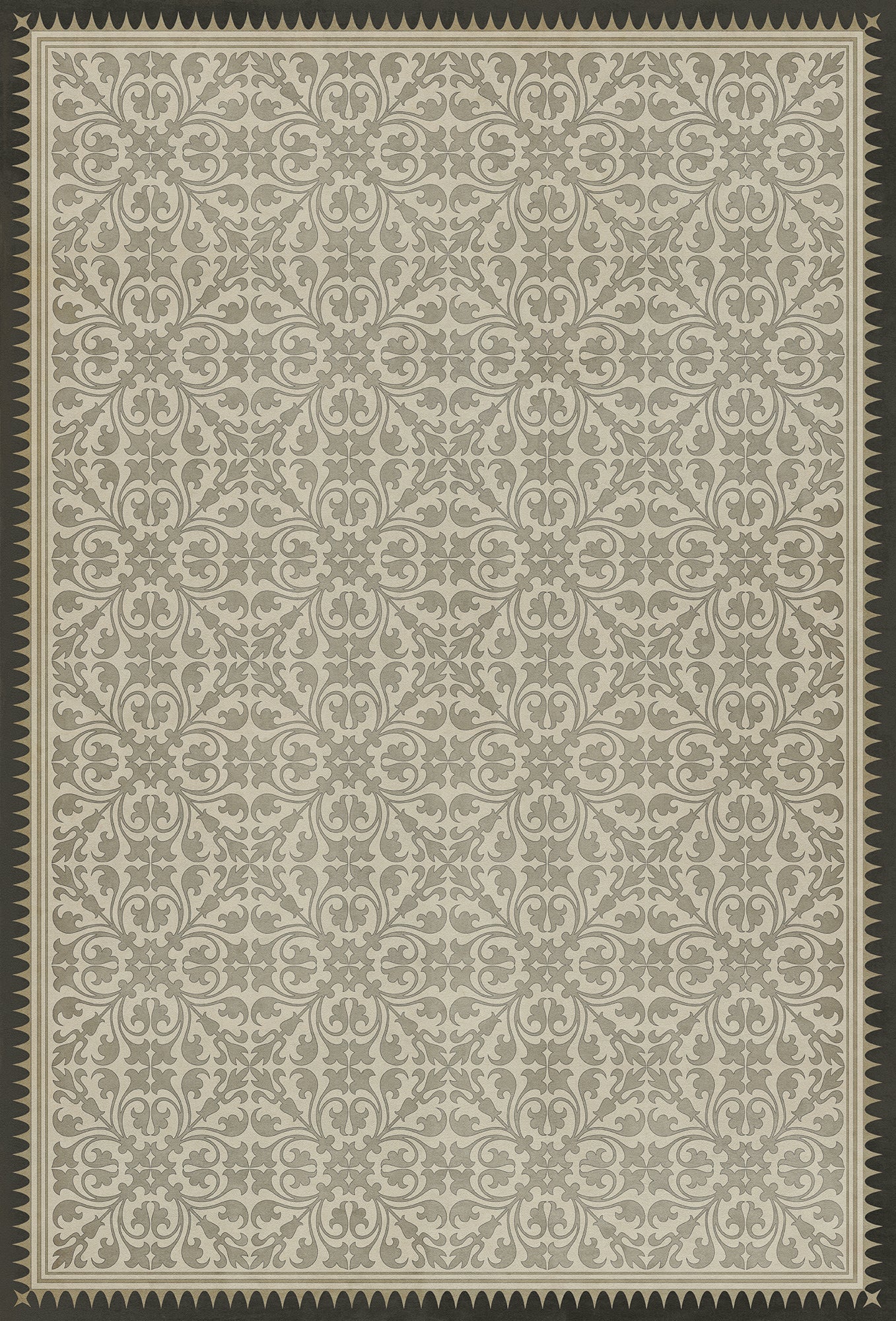 Vintage Vinyl Rug - Pattern 21 - the White Knight