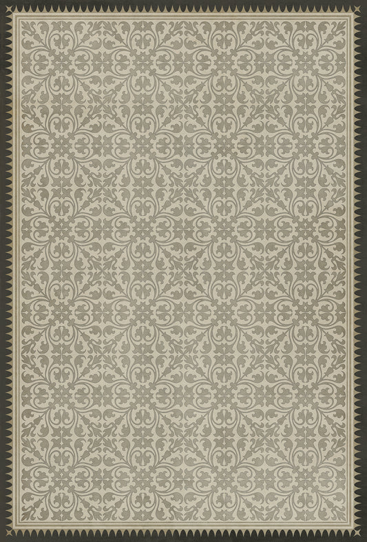 Vintage Vinyl Rug - Pattern 21 - the White Knight
