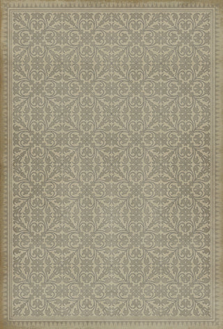 Vintage Vinyl Rug - Pattern 21 - the White Rabbit