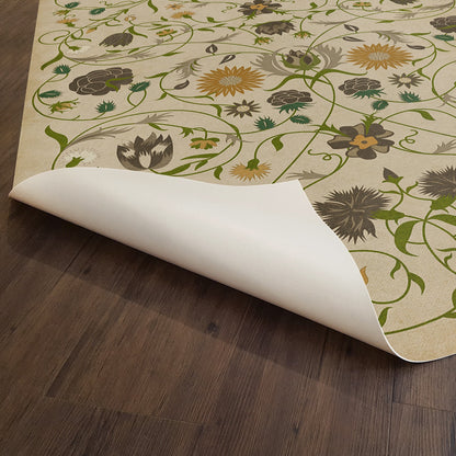Vintage Vinyl Rug - Floral - Martha