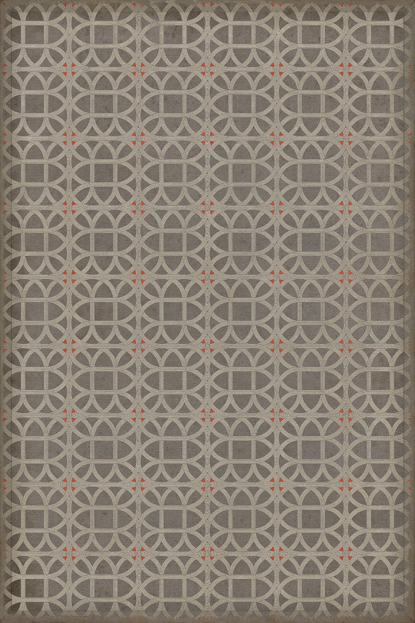 Vintage Vinyl Rug - Lamerie Lattice - George Wickes