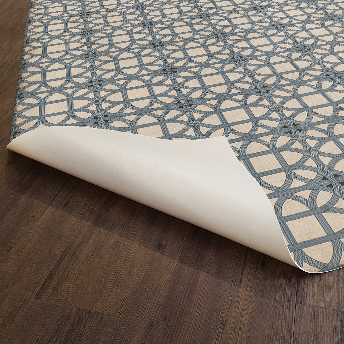Vintage Vinyl Rug - Lamerie Lattice - James Geddy
