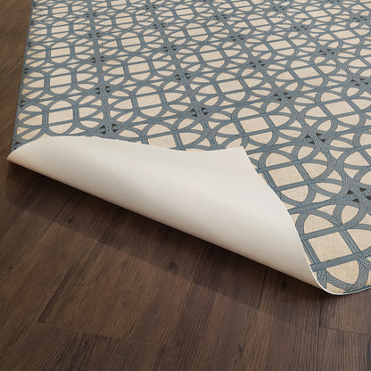 Vintage Vinyl Rug - Lamerie Lattice - James Geddy