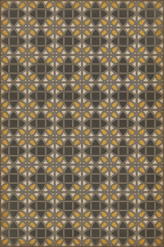Vintage Vinyl Rug - Lamerie Lattice - Paul Revere