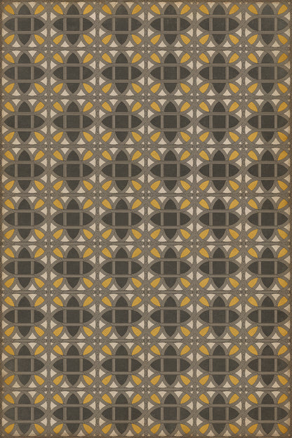 Vintage Vinyl Rug - Lamerie Lattice - Paul Revere