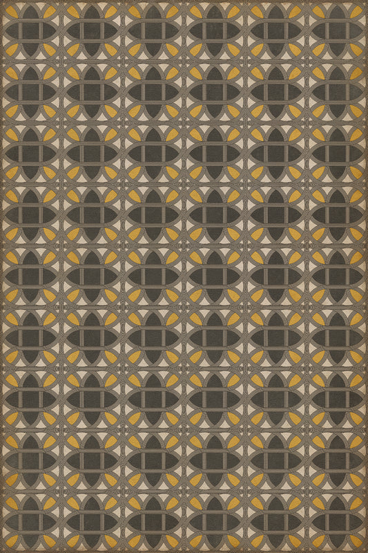 Vintage Vinyl Rug - Lamerie Lattice - Paul Revere