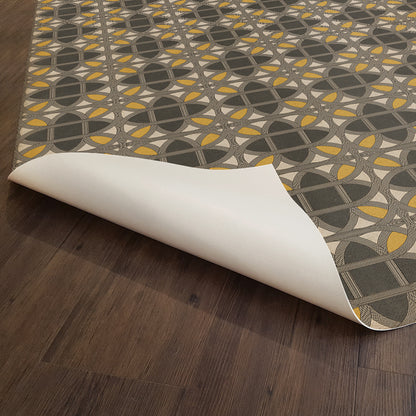 Vintage Vinyl Rug - Lamerie Lattice - Paul Revere