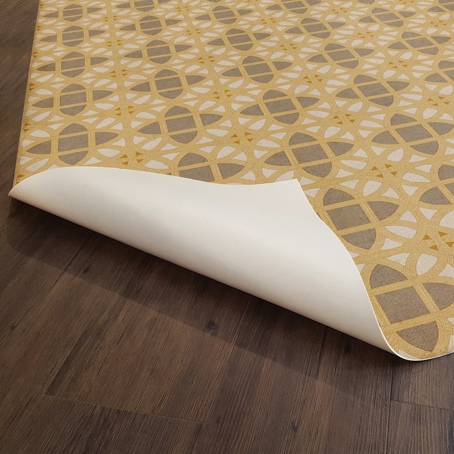Vintage Vinyl Rug - Lamerie Lattice - William Plummer