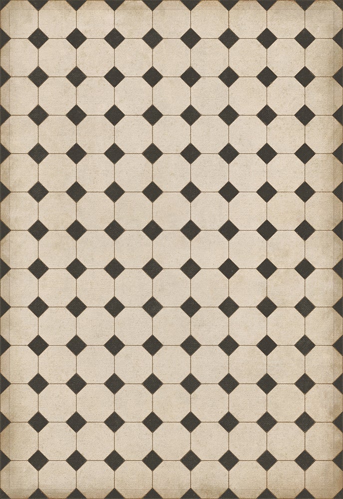 Vintage Vinyl Rug - Octagons - Adams