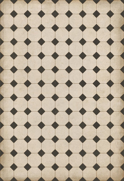 Vintage Vinyl Rug - Octagons - Adams