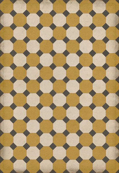 Vintage Vinyl Rug - Octagons - Jefferson