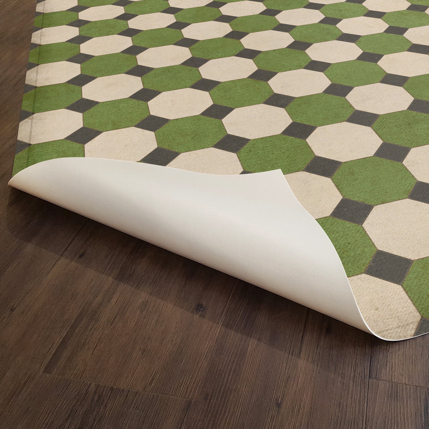 Vintage Vinyl Rug - Octagons - Wythe