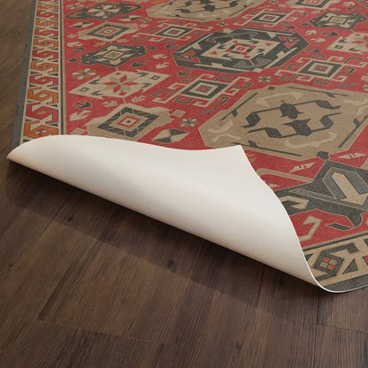 Vintage Vinyl Rug - Traditional - All Spice