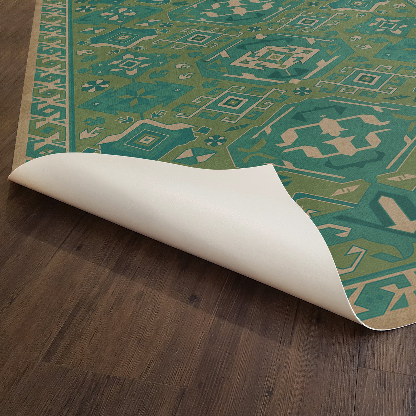 Vintage Vinyl Rug - Traditional - Mint