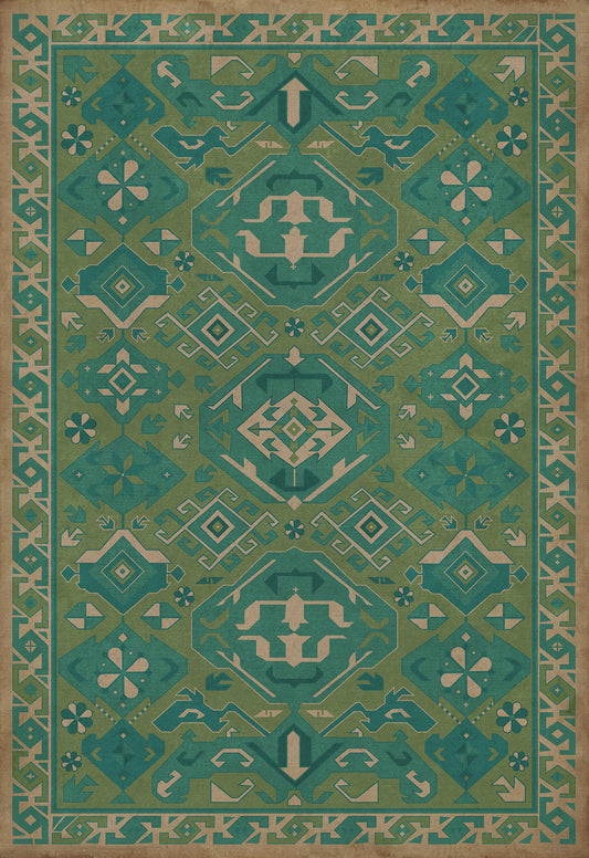 Vintage Vinyl Rug - Traditional - Mint