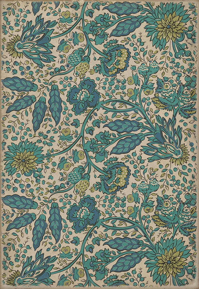 Vintage Vinyl Rug - Garden Gate - A Mountains Brow