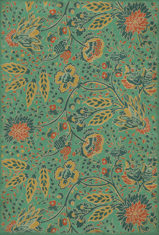 Vintage Vinyl Rug - Garden Gate - How happy is the little Stone