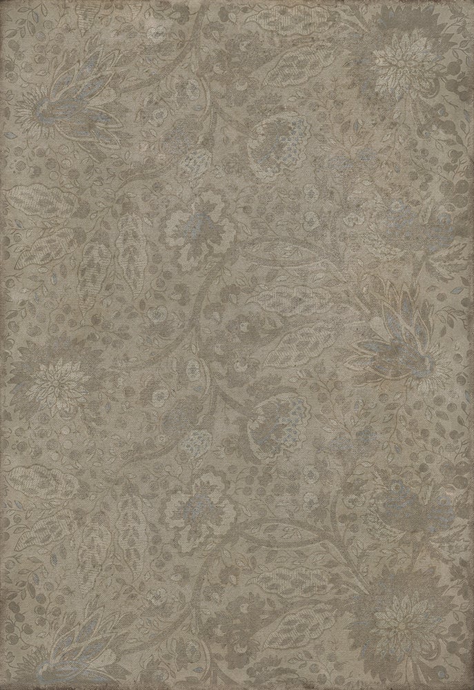 Vintage Vinyl Rug - Garden Gate - I robbed the Woods