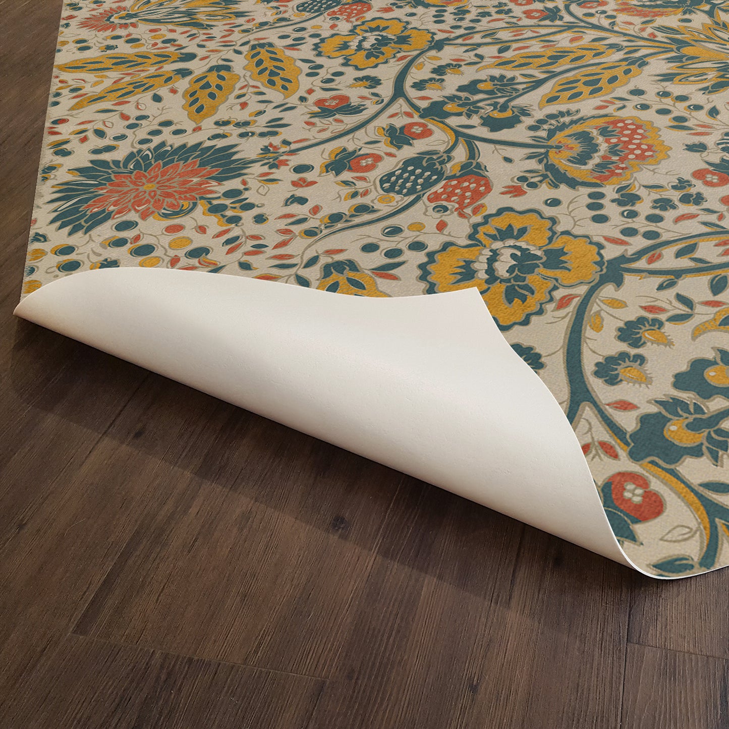 Vintage Vinyl Rug - Garden Gate - The Owl And The Sparrow