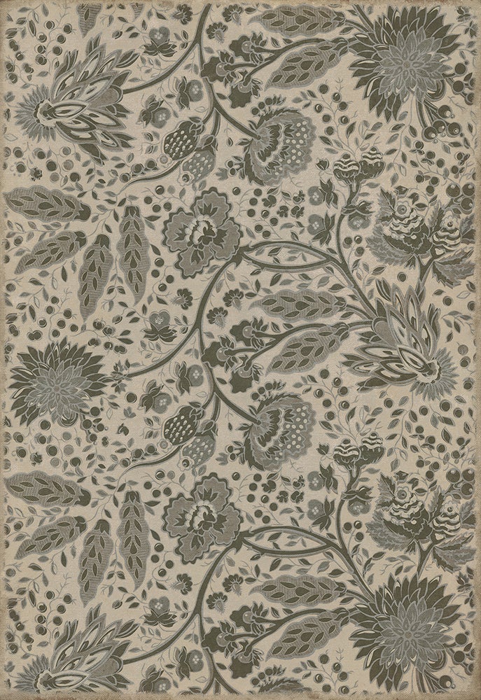 Vintage Vinyl Rug - Garden Gate - The Skeleton in Armor