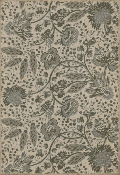 Vintage Vinyl Rug - Garden Gate - The Skeleton in Armor