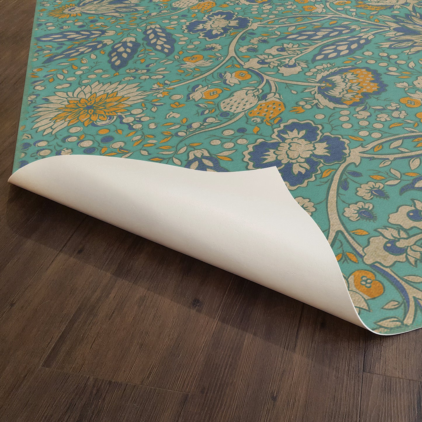 Vintage Vinyl Rug - Garden Gate - There is another sky