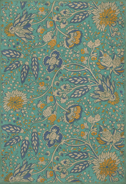 Vintage Vinyl Rug - Garden Gate - There is another sky