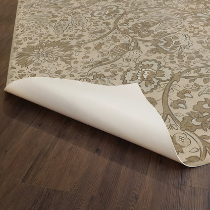 Vintage Vinyl Rug - Garden Gate - Woods in Winter