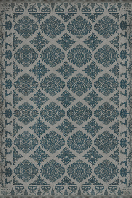 Vintage Vinyl Rug - Archibald - Mock on Voltaire