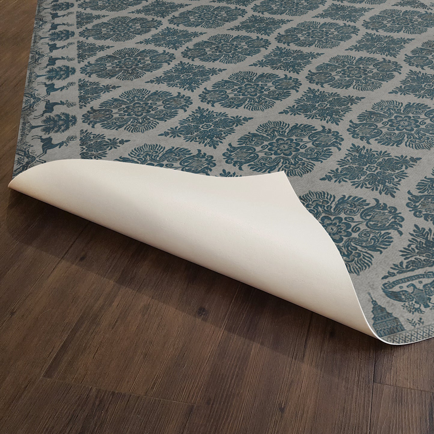 Vintage Vinyl Rug - Archibald - Mock on Voltaire