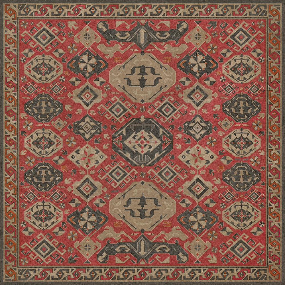 Vintage Vinyl Rug - Traditional - All Spice