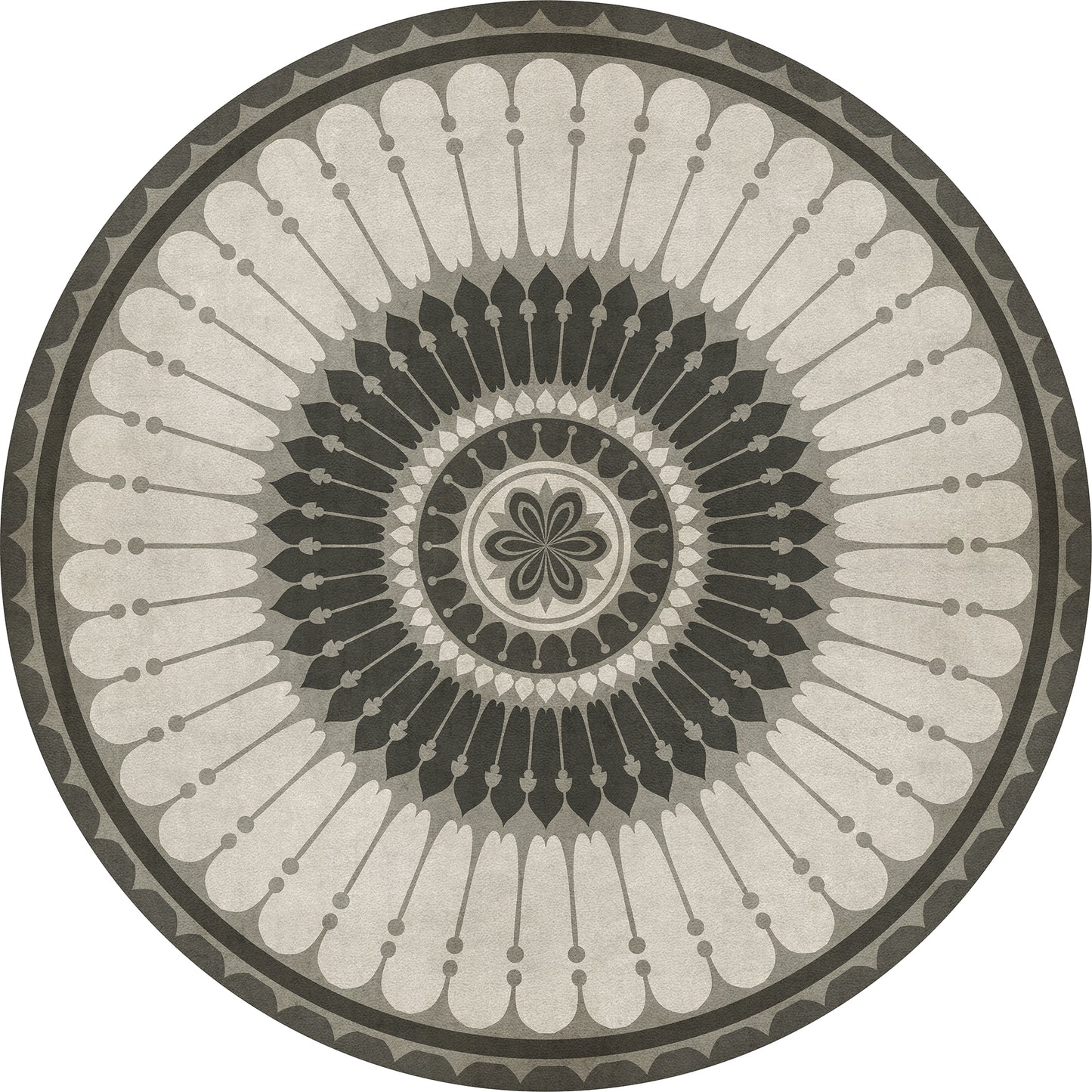 Vintage Vinyl Rug - Pattern 83 - Pirouette