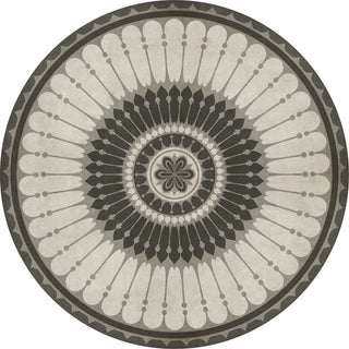 Vintage Vinyl Rug - Pattern 83 - Pirouette
