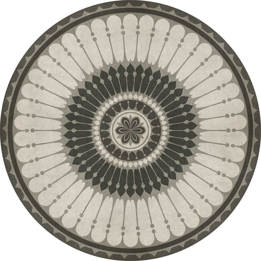 Vintage Vinyl Rug - Pattern 83 - Pirouette