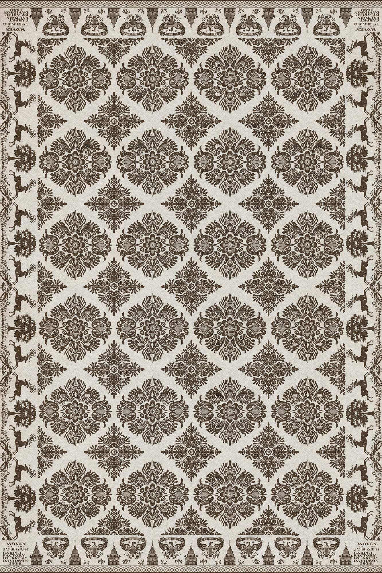 Vintage Vinyl Rug - Archibald - The Ancient Bard