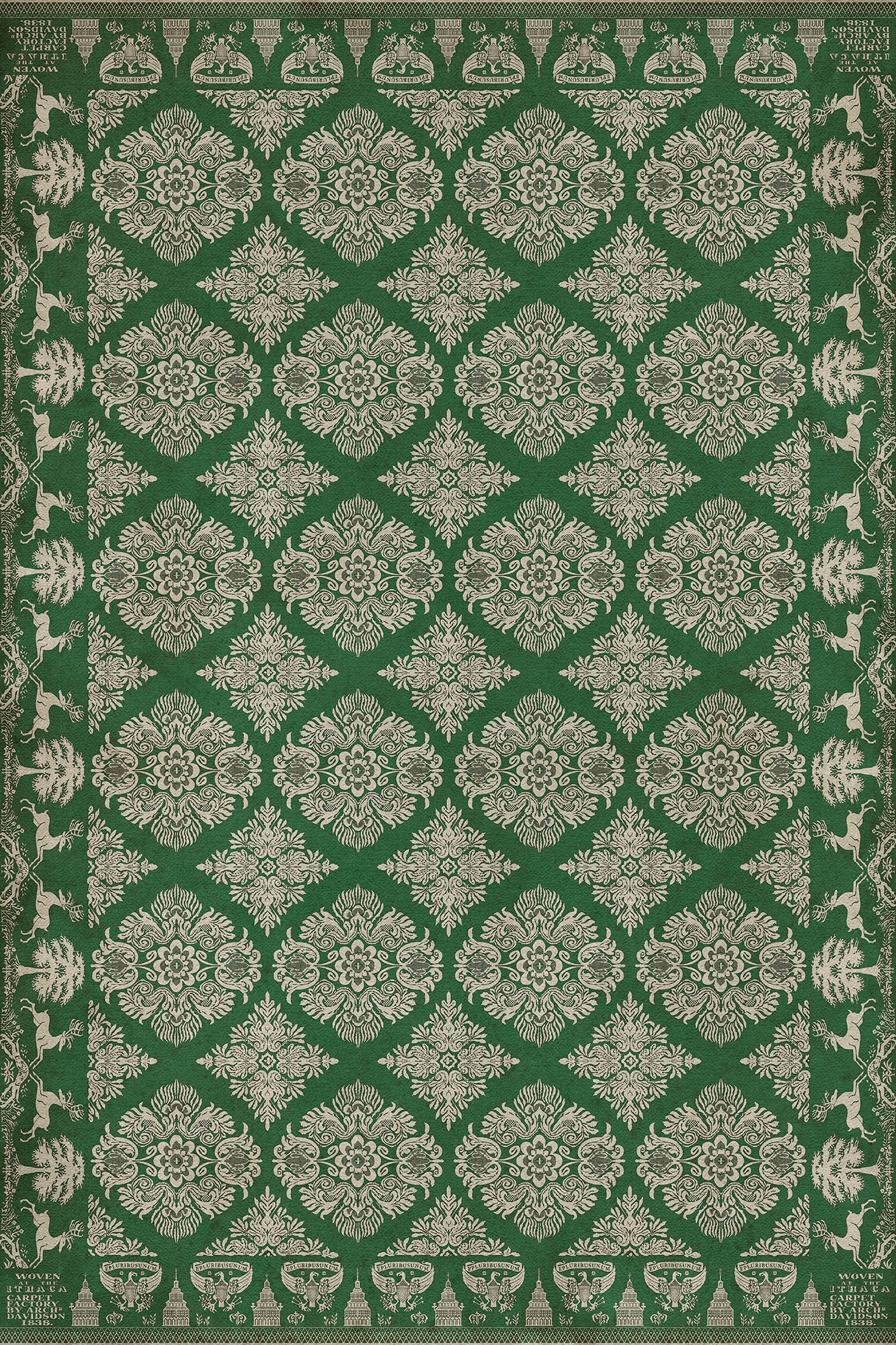 Vintage Vinyl Rug - Archibald - The Echoing Green