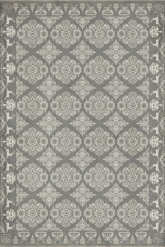 Vintage Vinyl Rug - Archibald - The Grey Monk