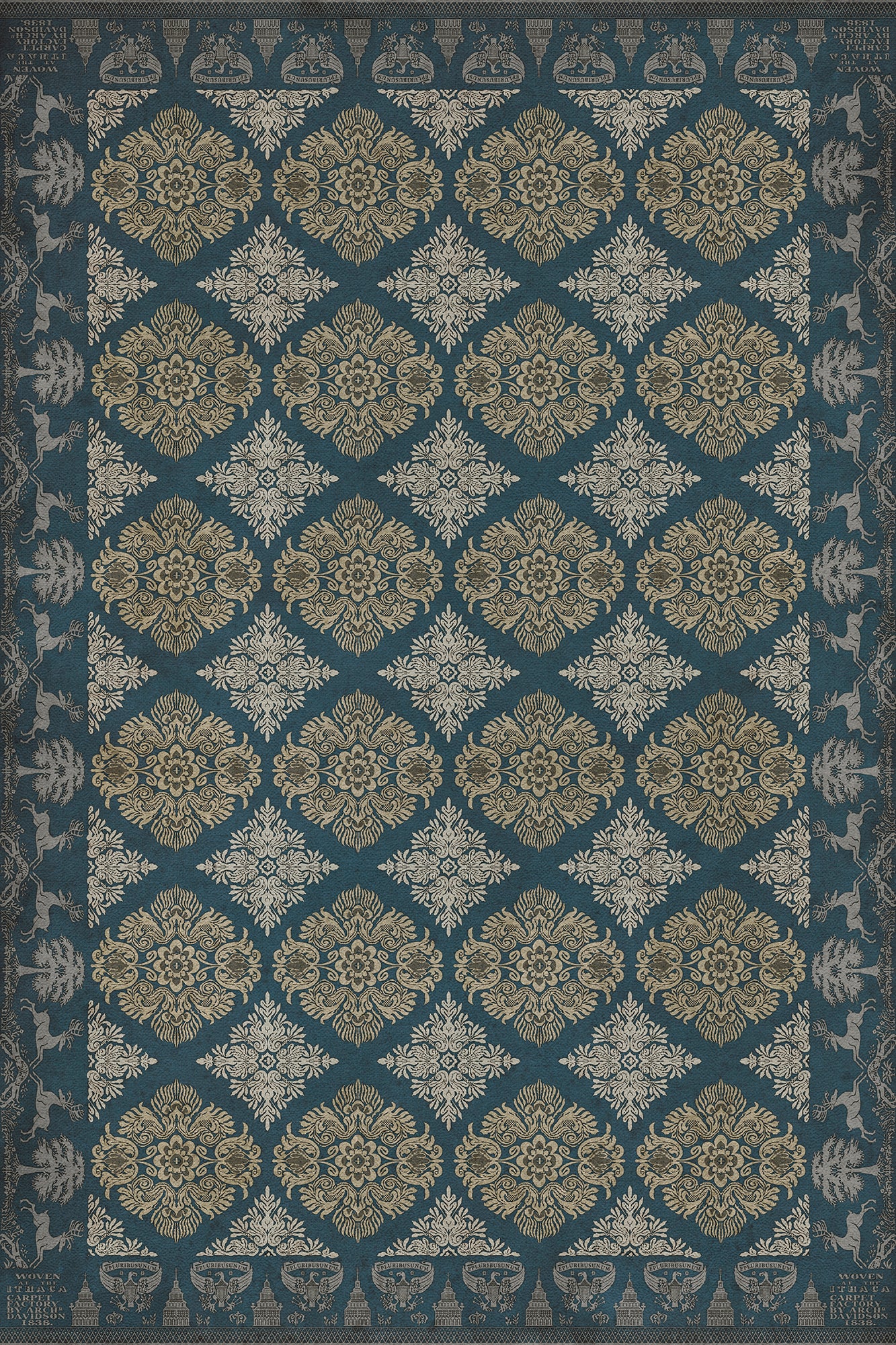 Vintage Vinyl Rug - Archibald - The Land of Dreams