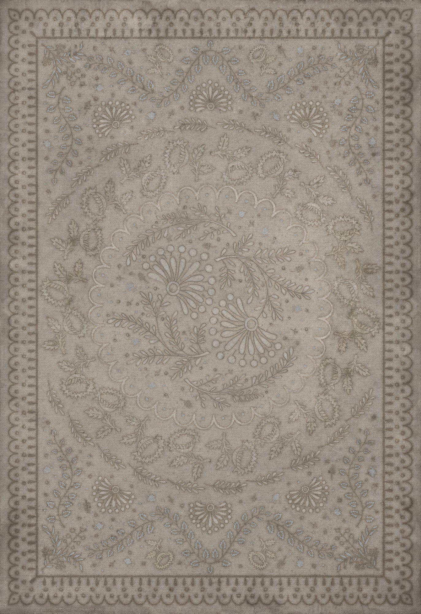 Vintage Vinyl Rug - Cozens - The Foggy Foggy Dew