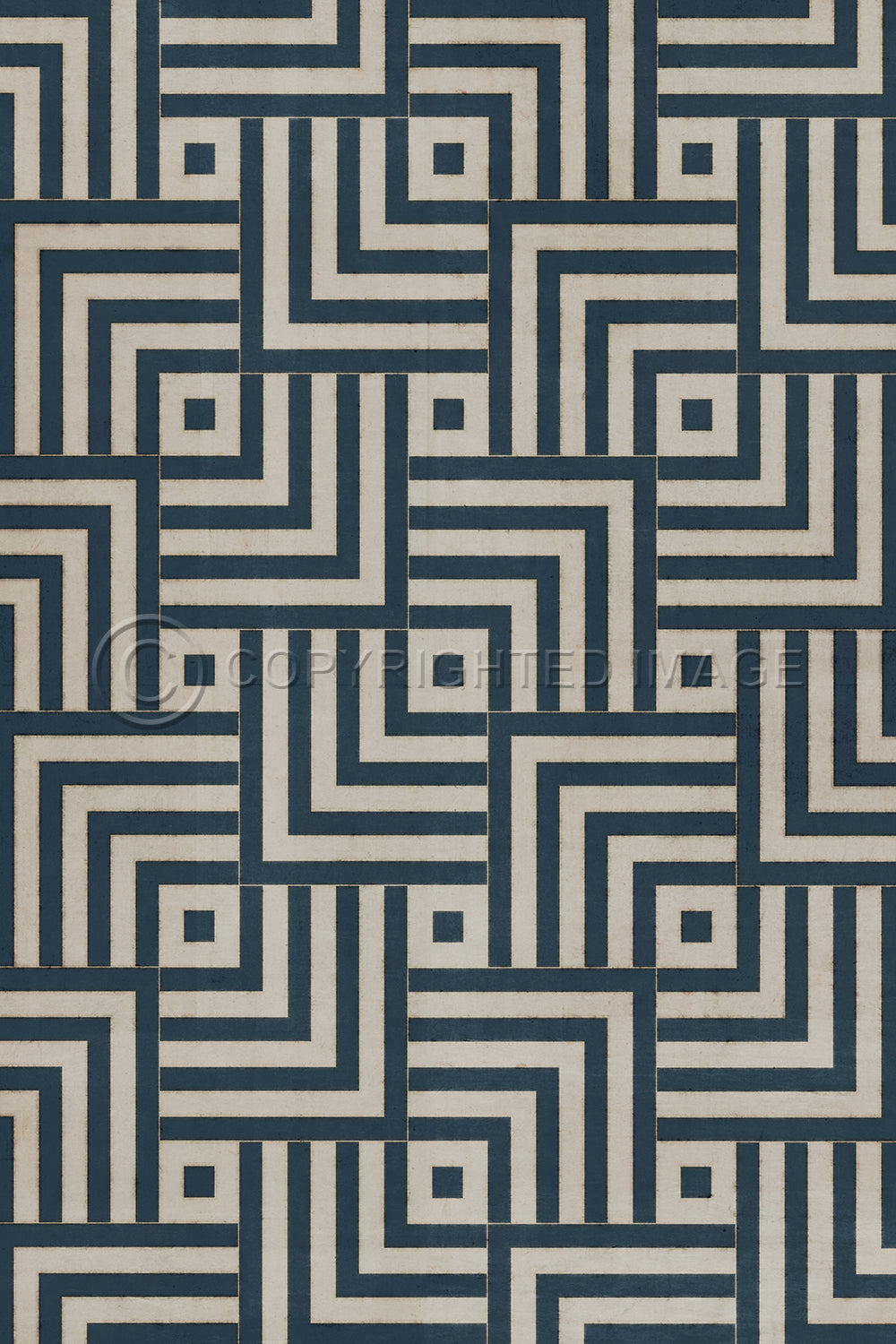 Vintage Vinyl Rug - Pattern 60 - Aftereffect