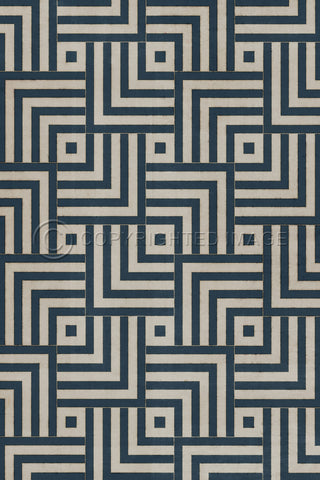 Vintage Vinyl Rug - Pattern 60 - Aftereffect