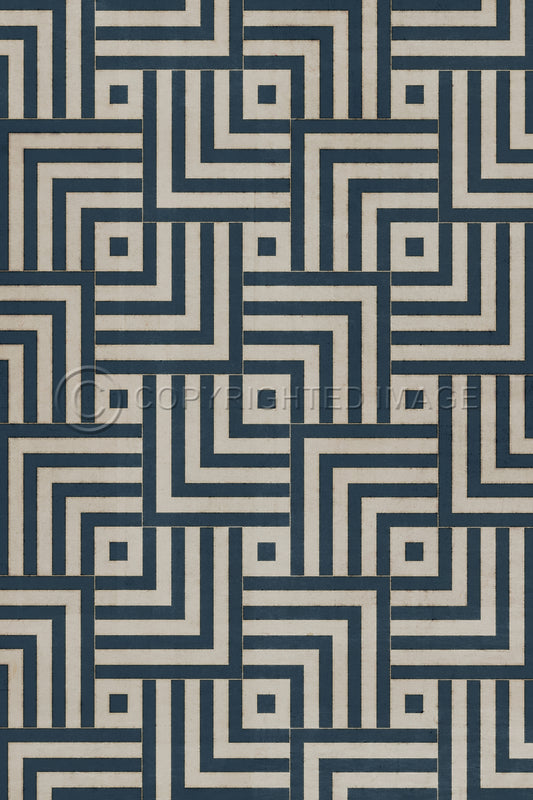 Vintage Vinyl Rug - Pattern 60 - Aftereffect