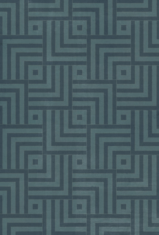 Vintage Vinyl Rug - Pattern 60 - Isoluminance