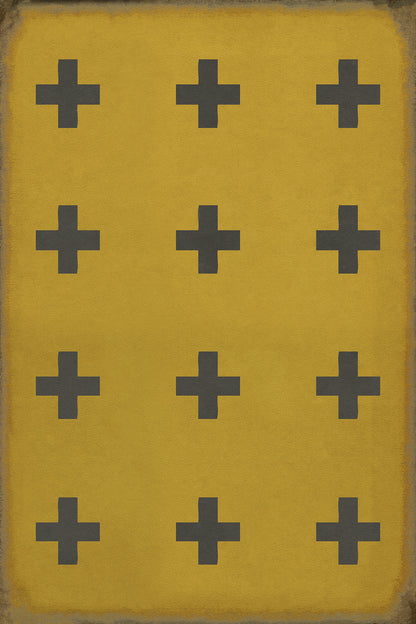 Vintage Vinyl Rug - Pattern 24 - Crete