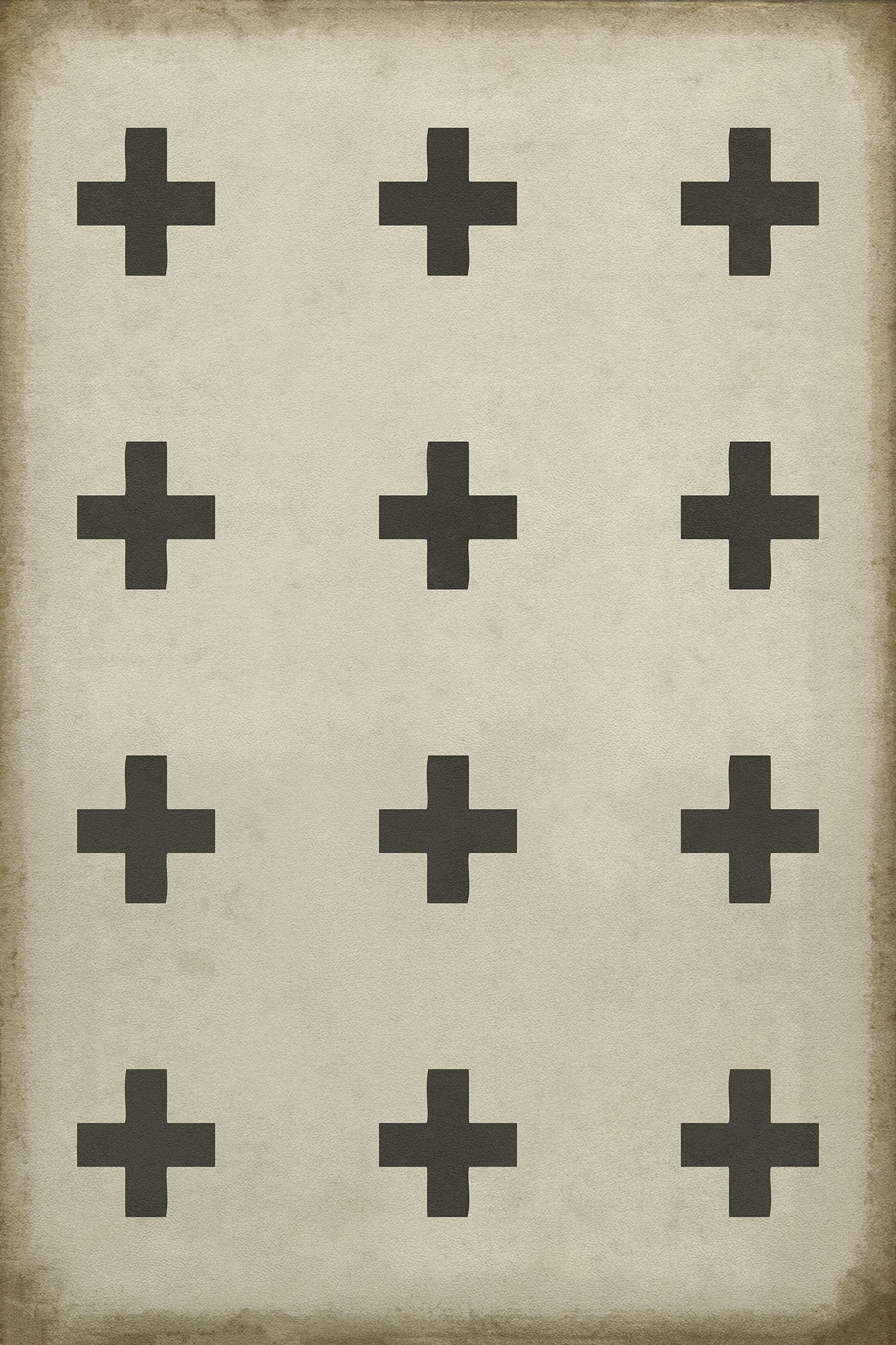 Vintage Vinyl Rug - Pattern 24 - Ithaca